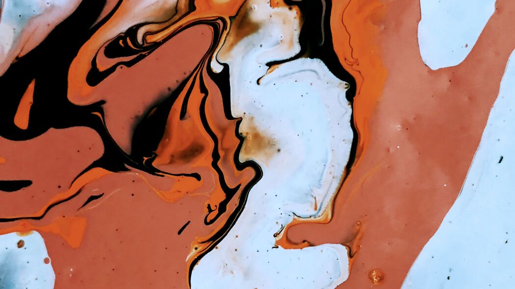 液体 油漆 污渍 棕色 抽象 4k壁纸 3840x2160