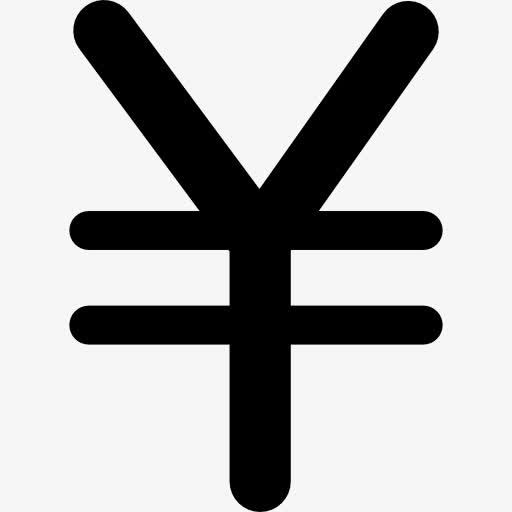 日元货币符号图标