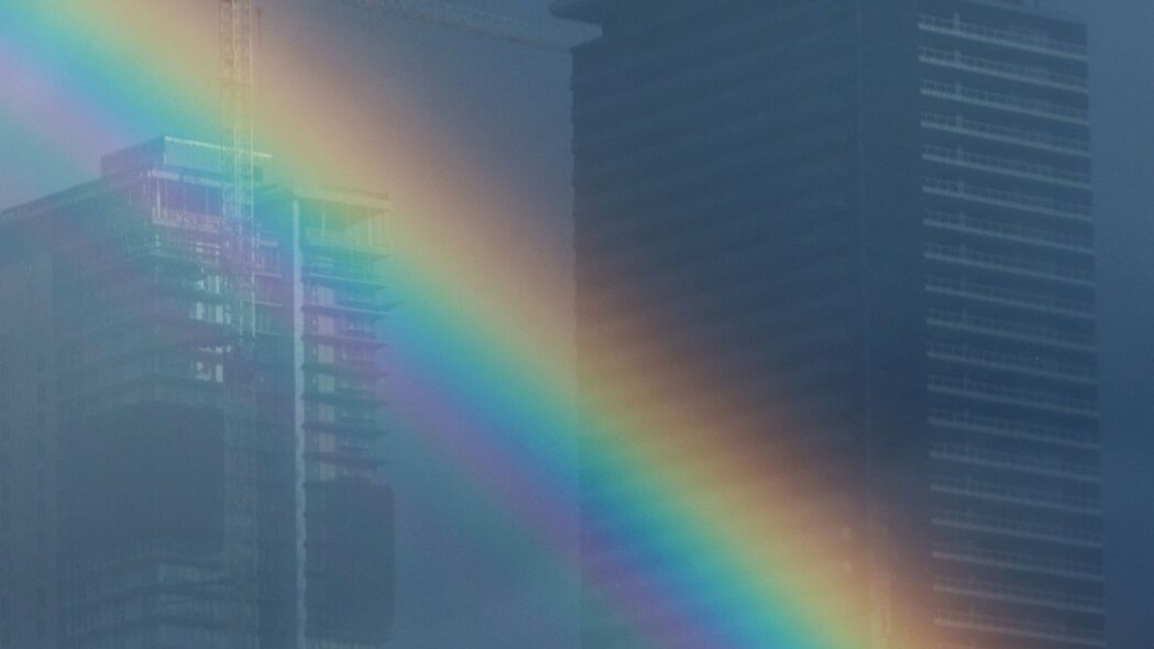 建筑 建筑 彩虹 反射 4k壁纸 3840x2160
