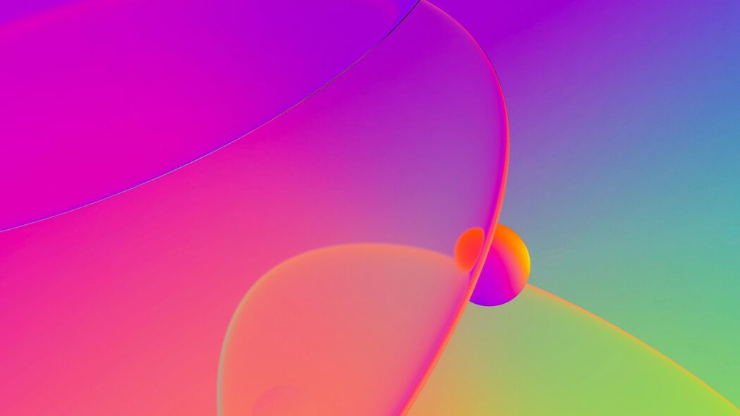 气泡 圆圈 液体 抽象 彩色 4k壁纸 3840x2160