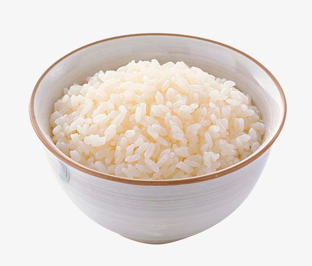 一大碗白色蒸米饭