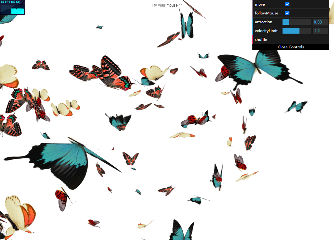 交互式3d视图制作，蝴蝶动图素材必备