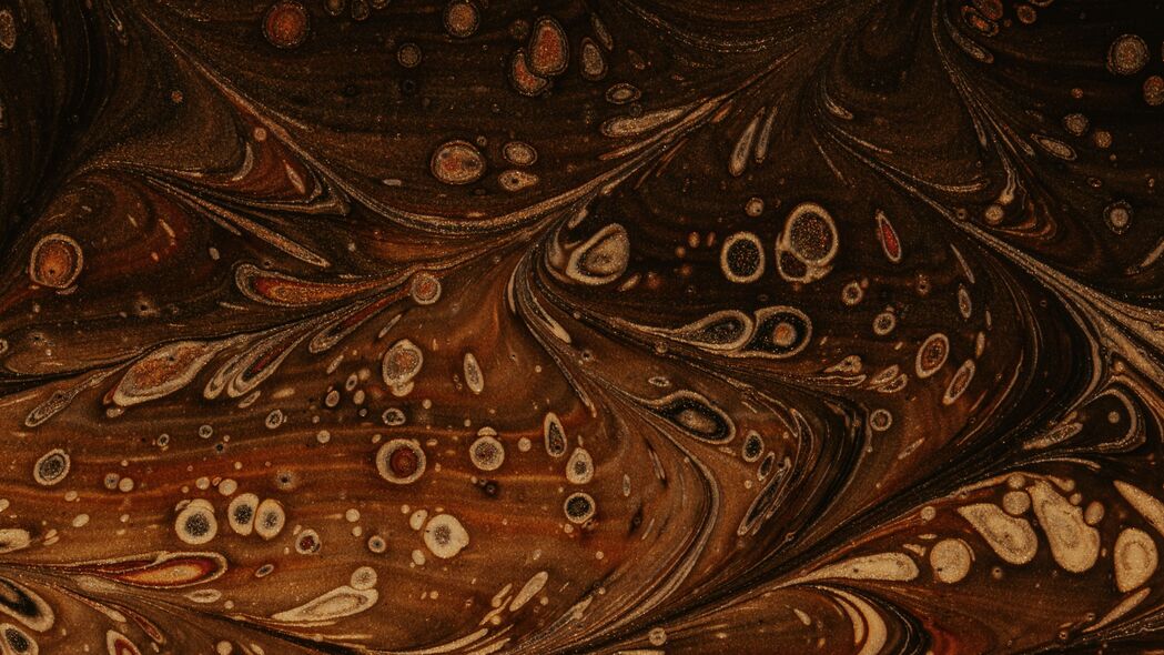 油漆 液体 图案 斑点 抽象 棕色 4k壁纸 3840x2160