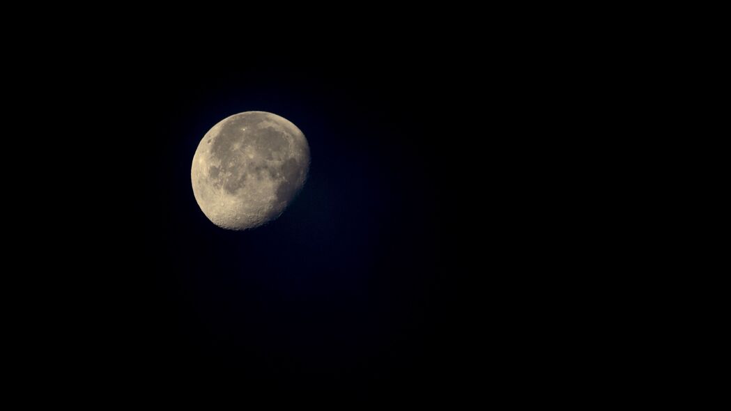 满月 月亮 天空 夜晚 黑色 4k壁纸 3840x2160