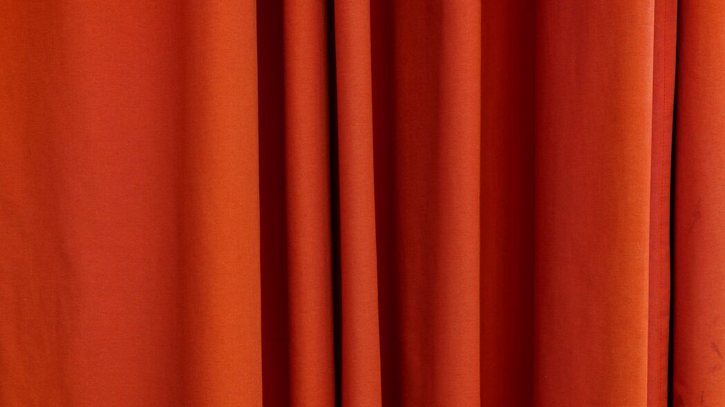 窗帘 织物 橙色 纹理 4k壁纸 3840x2160