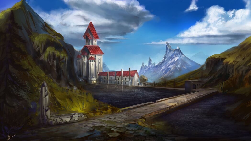 城堡 童话 风景 艺术 4k壁纸 3840x2160