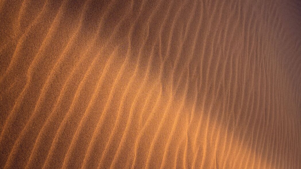 沙子 波纹 波浪 纹理 表面 棕色 4k壁纸 3840x2160