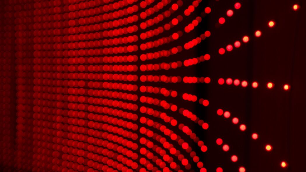 屏幕 光线 散焦 点 红色 抽象 4k壁纸 3840x2160