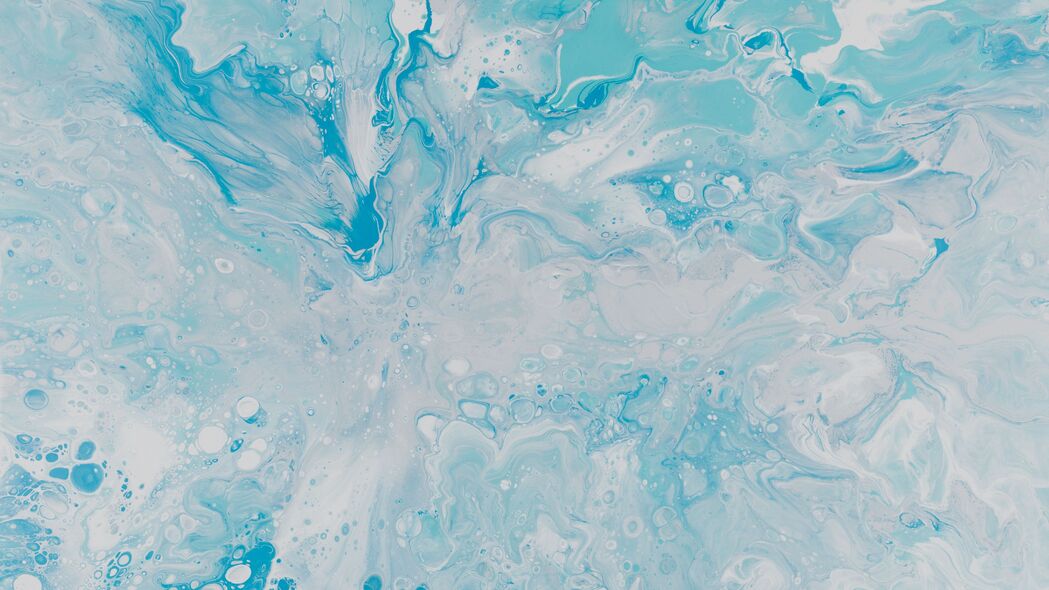 油漆 污渍 混合 抽象 蓝色 4k壁纸 3840x2160