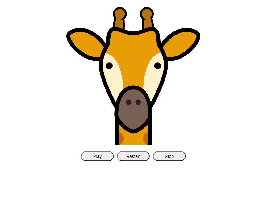 长颈鹿动画形象设计，js动画效果代码案例