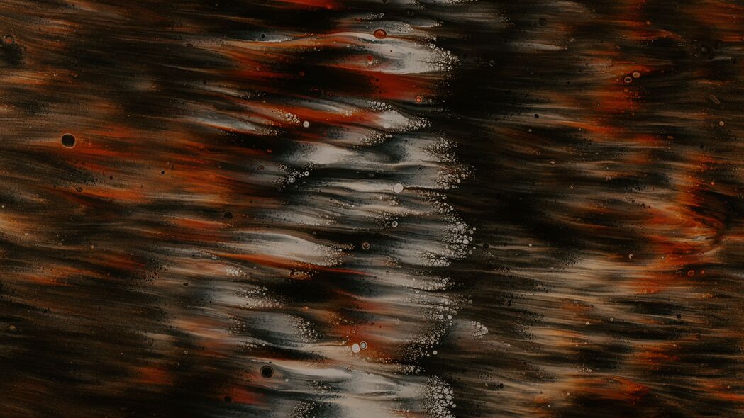 油漆 液体 波浪 污渍 抽象 棕色 4k壁纸 3840x2160