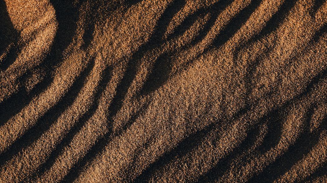沙子 波浪 纹理 棕色 4k壁纸 3840x2160