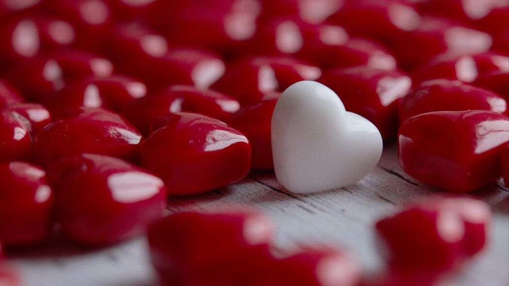  heart hearts candy macro 爱情 4k壁纸 3840x2160