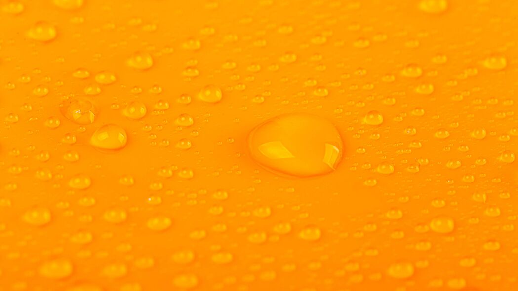 液体 水 滴 湿 宏观 黄色 4k壁纸 3840x2160