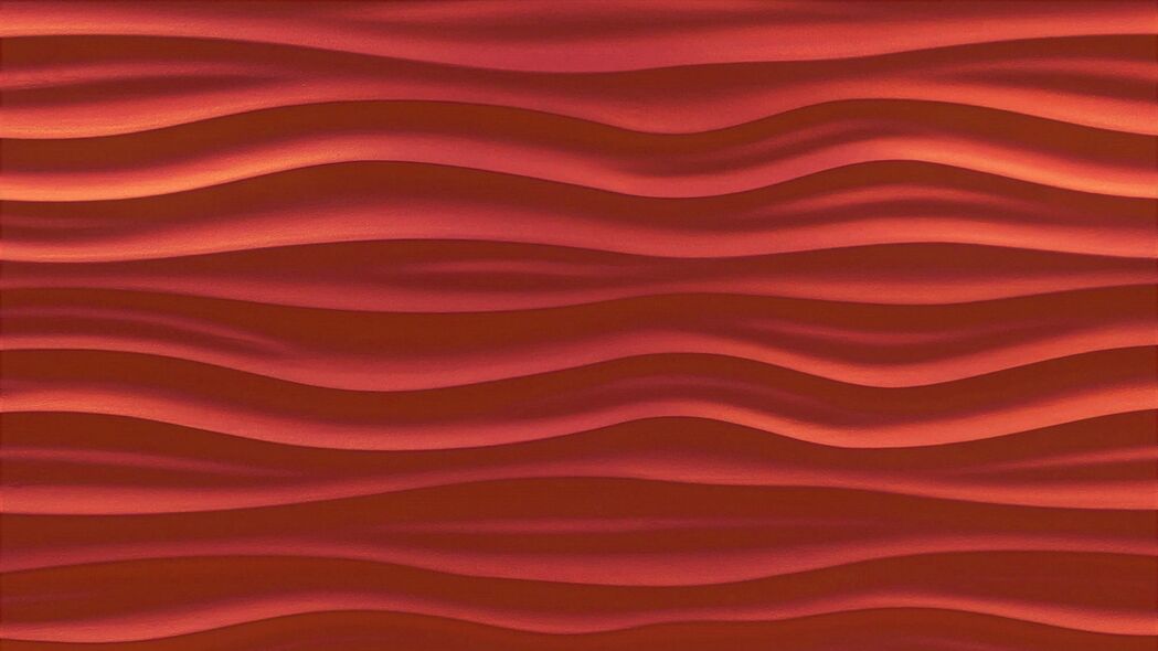 波浪 表面 纹理 红色 4k壁纸 3840x2160