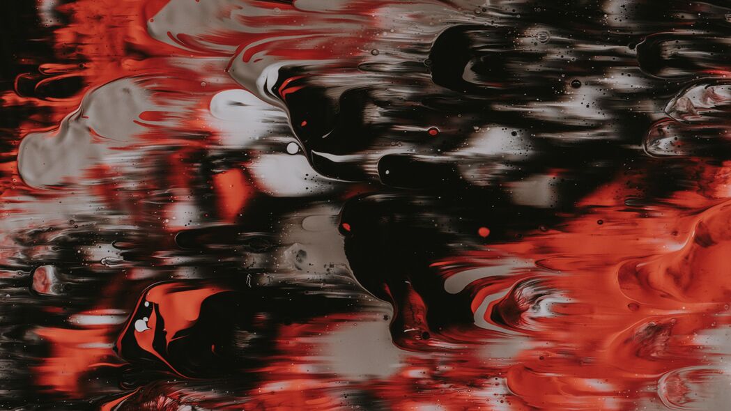 油漆 液体 污渍 抽象 红色 黑色 4k壁纸 3840x2160