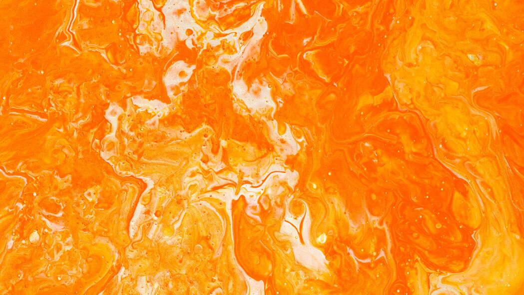 油漆 污渍 抽象 橙色 明亮的 4k壁纸 3840x2160