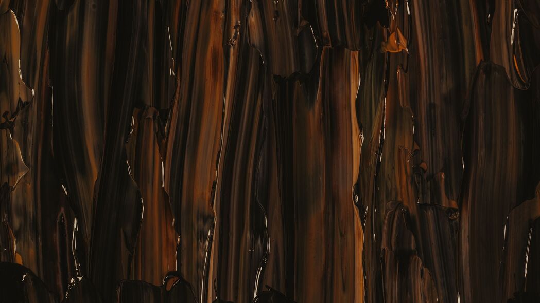 油漆 污渍 笔划 棕色 深色 抽象 4k壁纸 3840x2160
