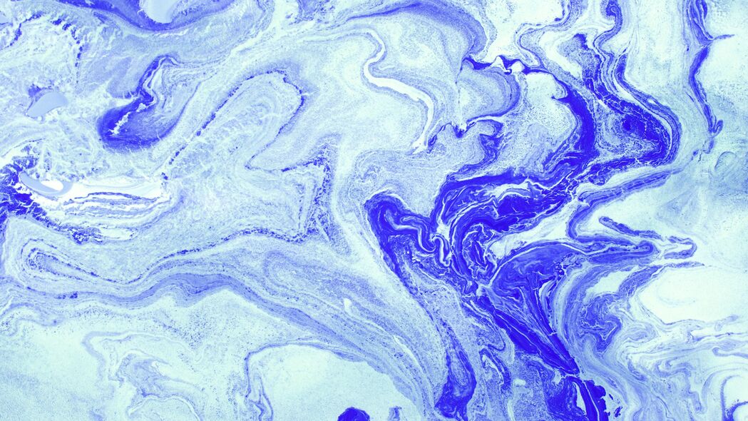 污渍 油漆 液体 混合 蓝色 抽象 4k壁纸 3840x2160