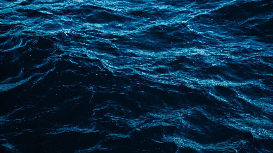波浪 水 波纹 表面 蓝色 4k壁纸 3840x2160