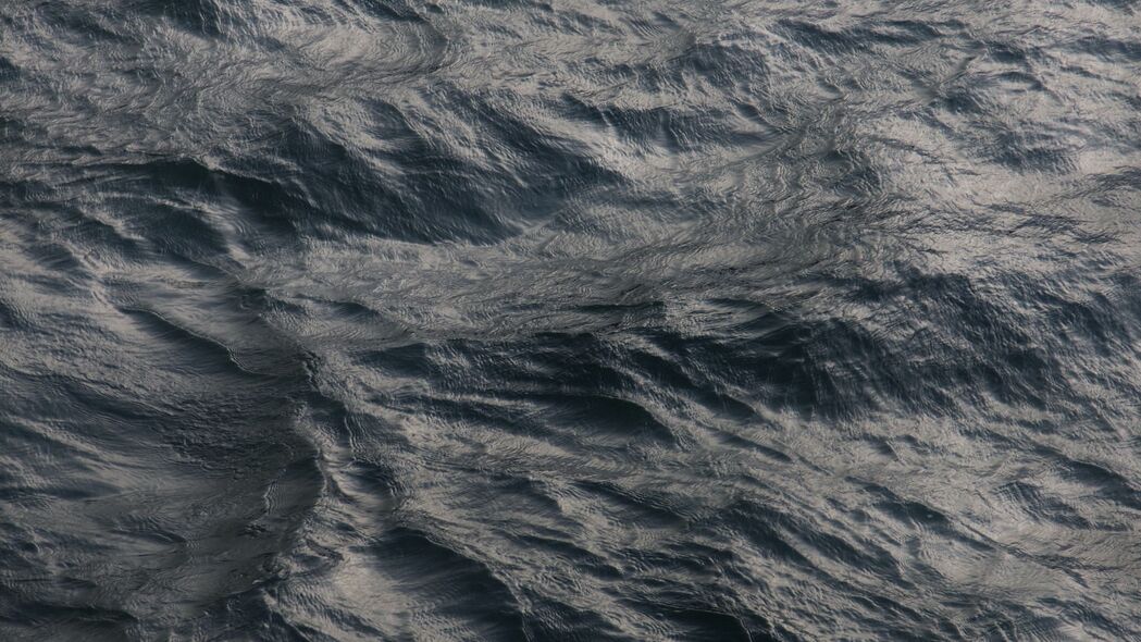 波浪 水 表面 灰色 4k壁纸 3840x2160