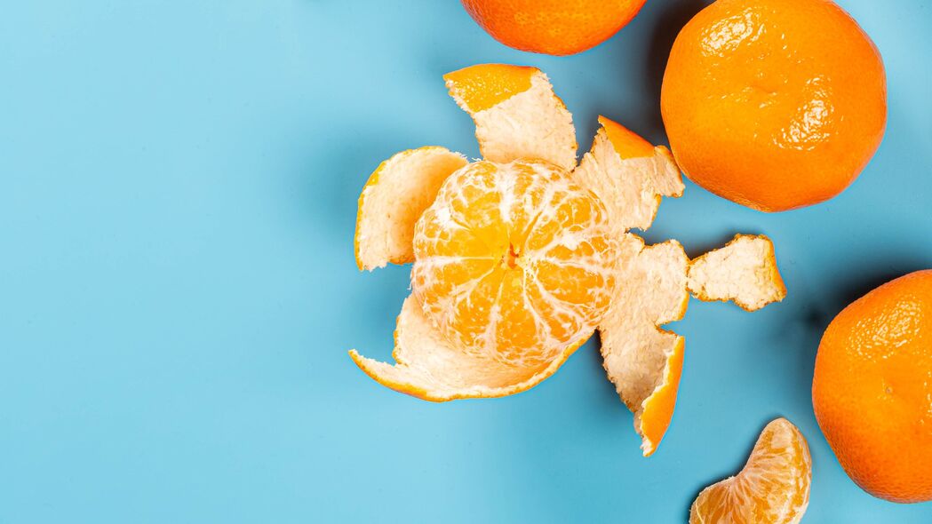 橘子 水果 柑橘 切片 橙色 4k壁纸 3840x2160