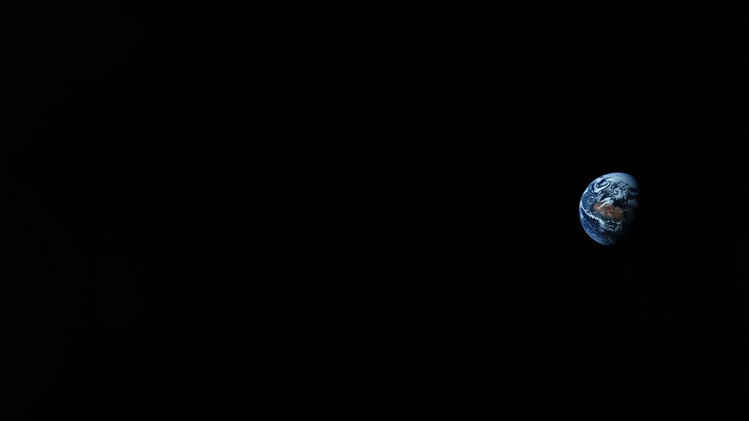 地球 行星 太空 黑色 深色 4k壁纸 3840x2160