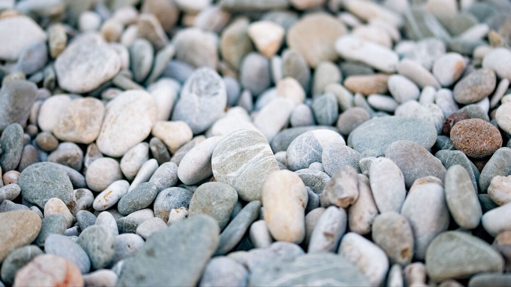 鹅卵石 石头 灰色 宏观 海滩 4k壁纸 3840x2160
