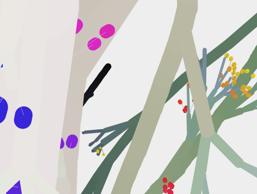 鼠标跟随动画制作，无限生命之树动态图片素材