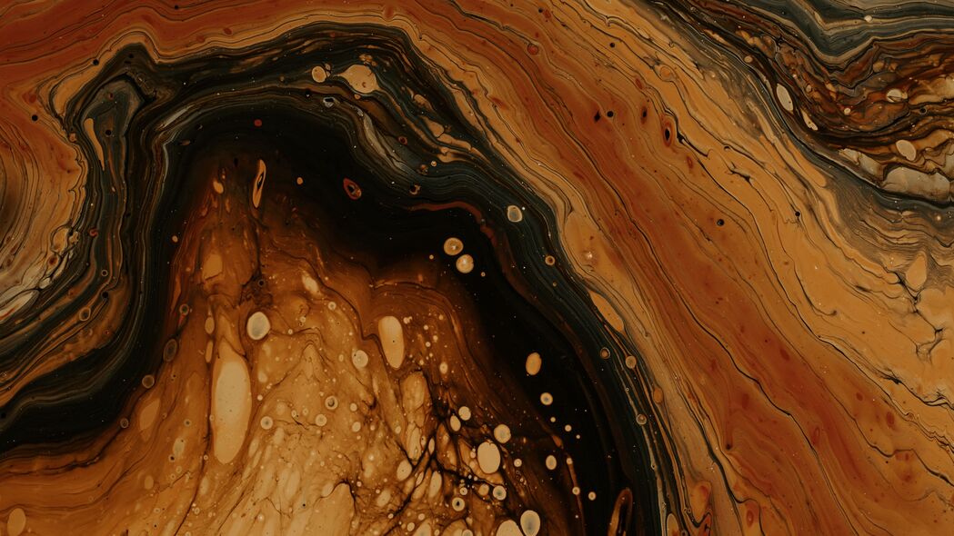 污渍 油漆 棕色 抽象 液体 4k壁纸 3840x2160