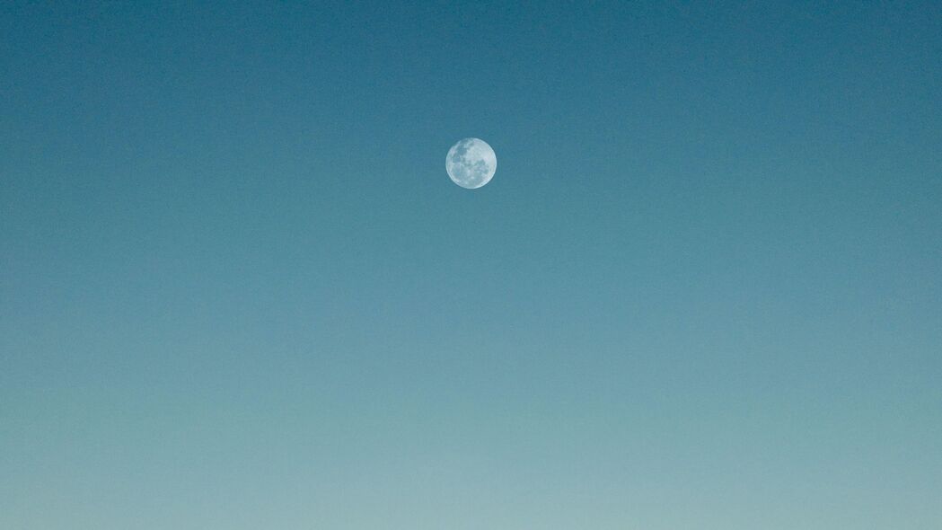 月亮 海 地平线 水 眩光 4k壁纸 3840x2160
