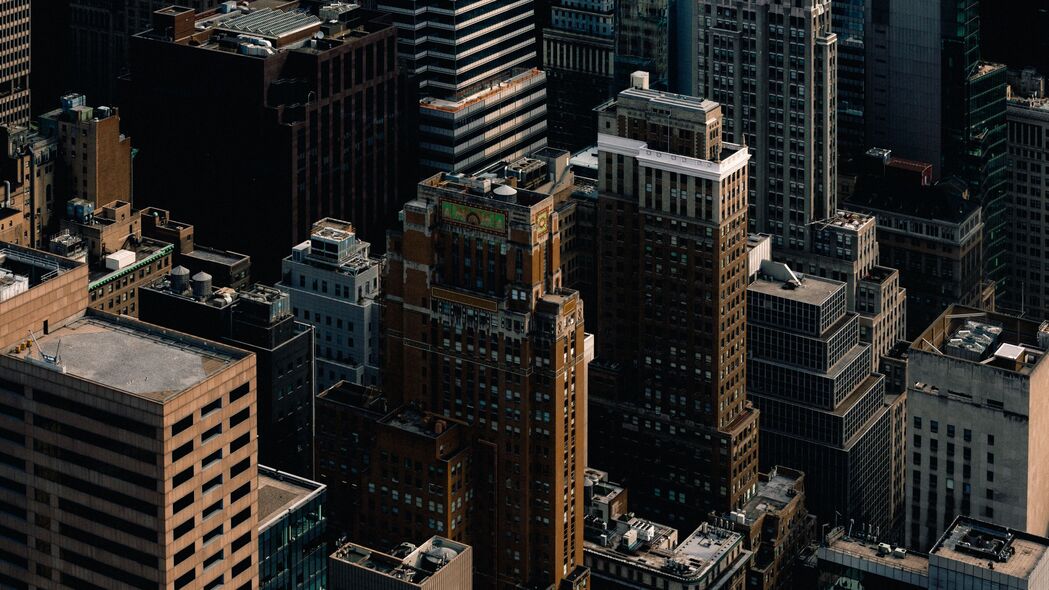 城市 建筑 鸟瞰图 建筑 纽约 4k壁纸 3840x2160