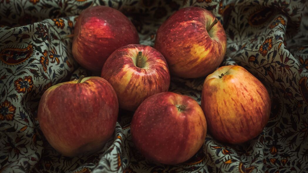苹果 水果 收获 红色 4k壁纸 3840x2160
