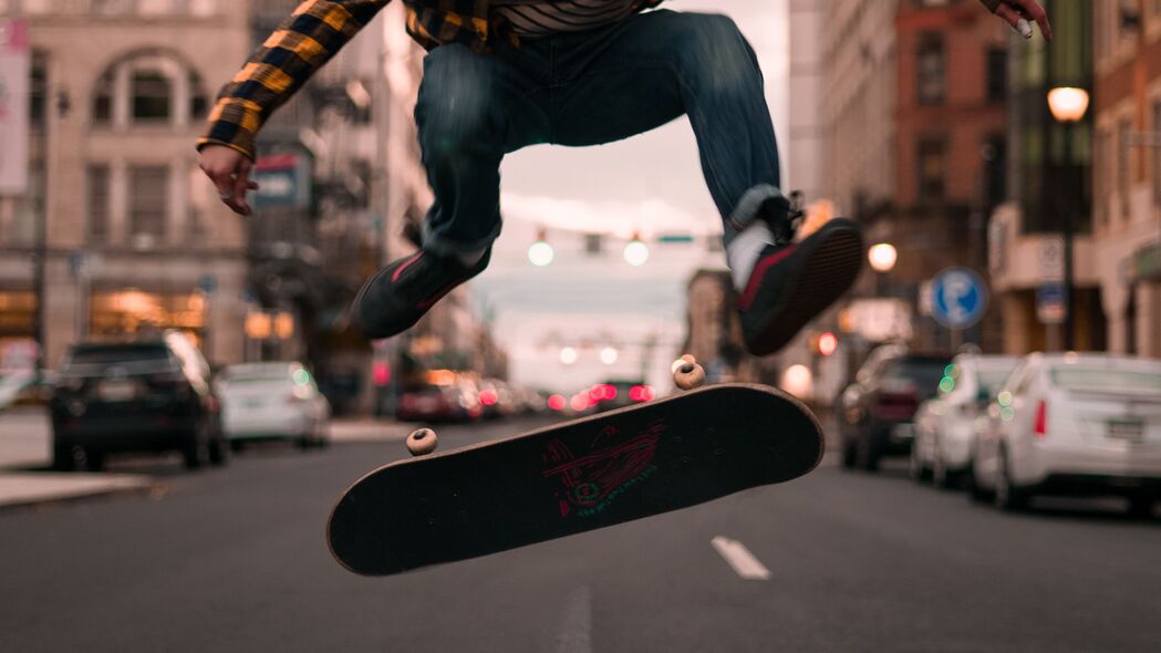 人 滑板 跳跃 技巧 滑板 4k壁纸 3840x2160