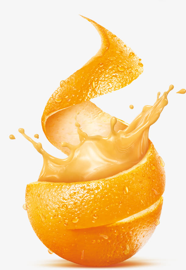 橙子牛奶图片