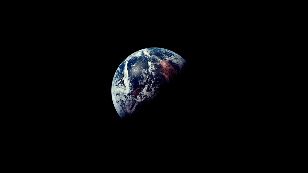 地球 行星 阴影 太空 深色 4k壁纸 3840x2160