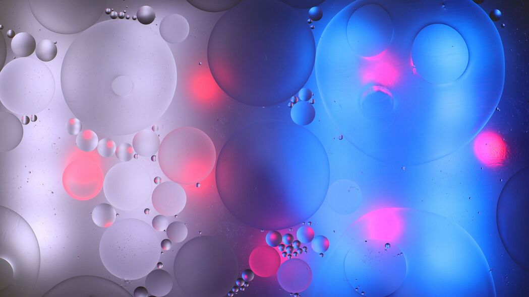 气泡 水 梯度 抽象 圆形 4k壁纸 3840x2160