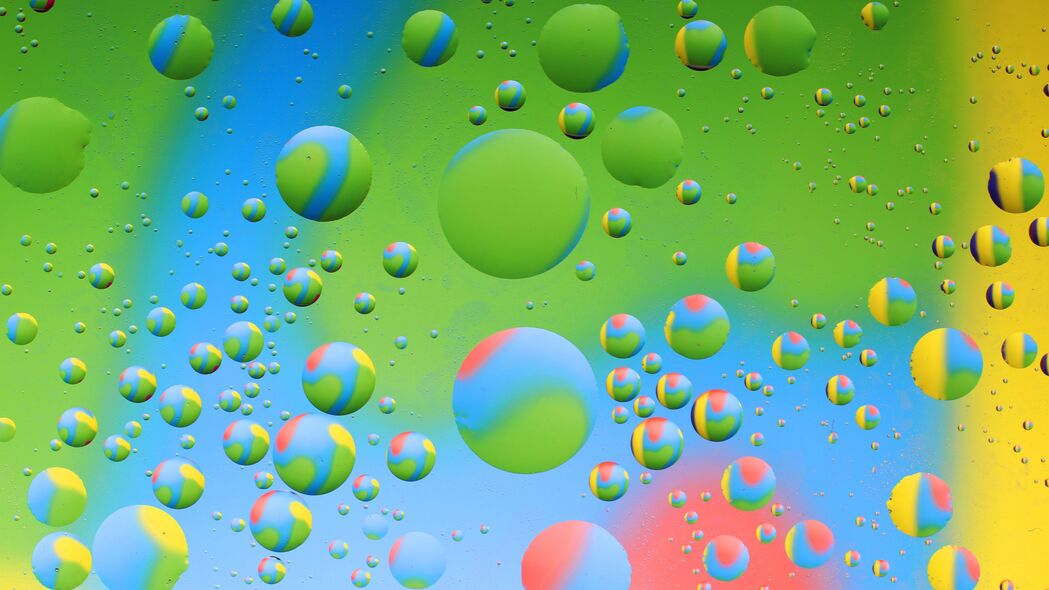 圆形 气泡 渐变 彩色 艺术 4k壁纸 3840x2160