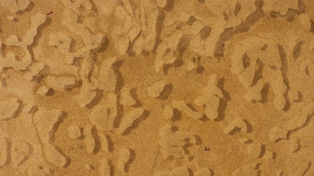沙子 海岸 水 纹理 4k壁纸 3840x2160