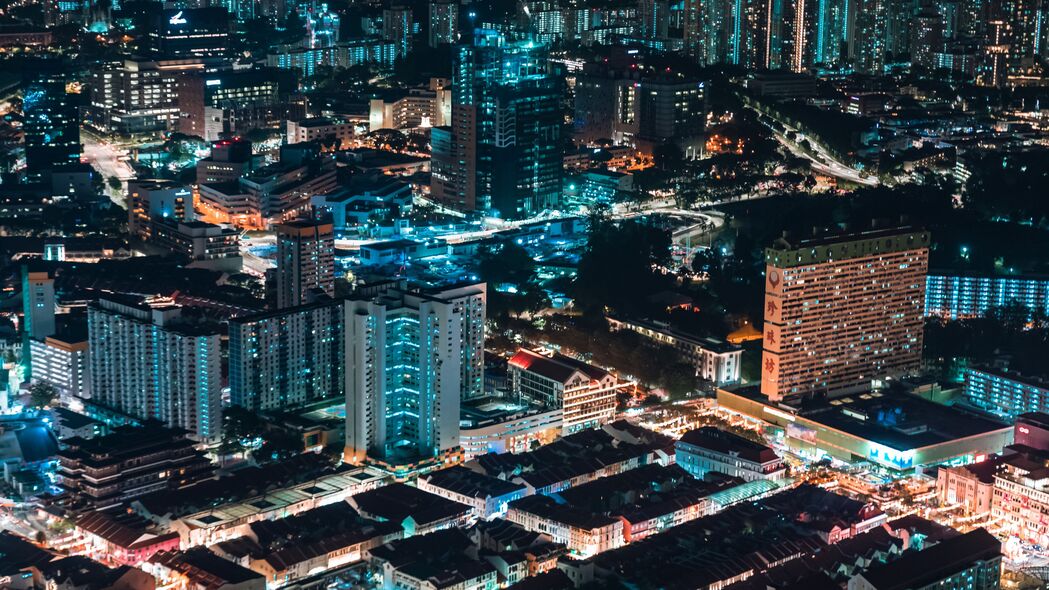 夜城建筑公寓精选，超清4K壁纸，3840x2160高清风景图片，一键下载