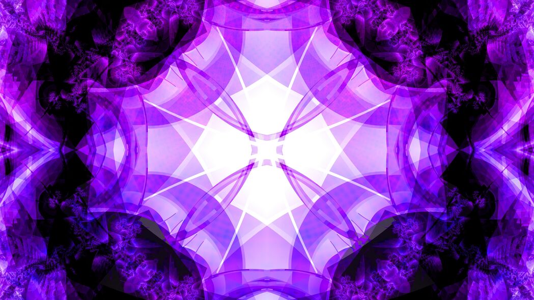 分形 抽象 图案 紫色 4k壁纸 3840x2160