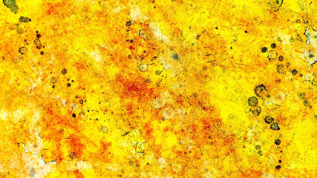 油漆 滴 飞溅 斑点 黄色 4k壁纸 3840x2160