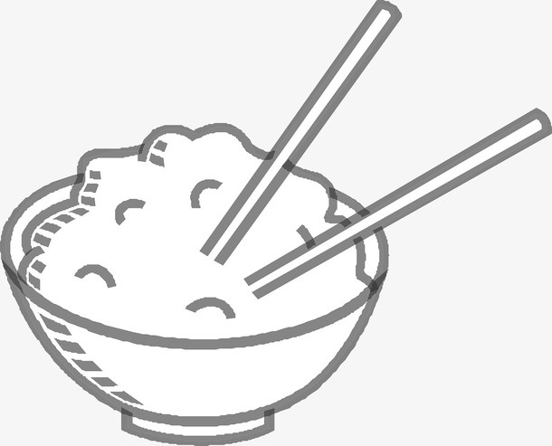 手绘一碗米饭
