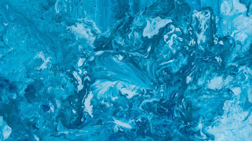 油漆 污渍 液体 蓝色 4k壁纸 3840x2160