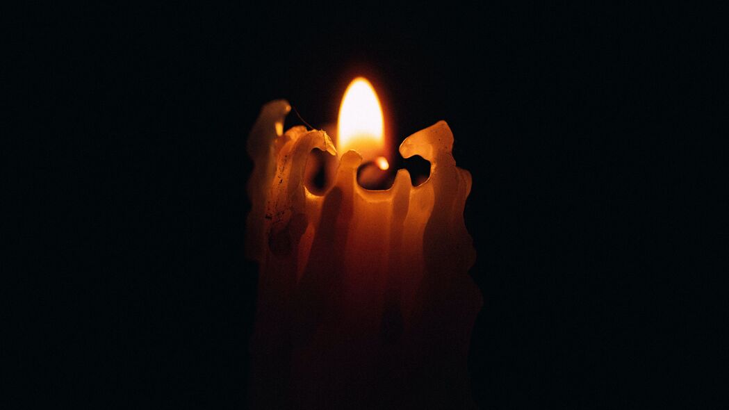 蜡烛 火焰 火 蜡 黑色 4k壁纸 3840x2160