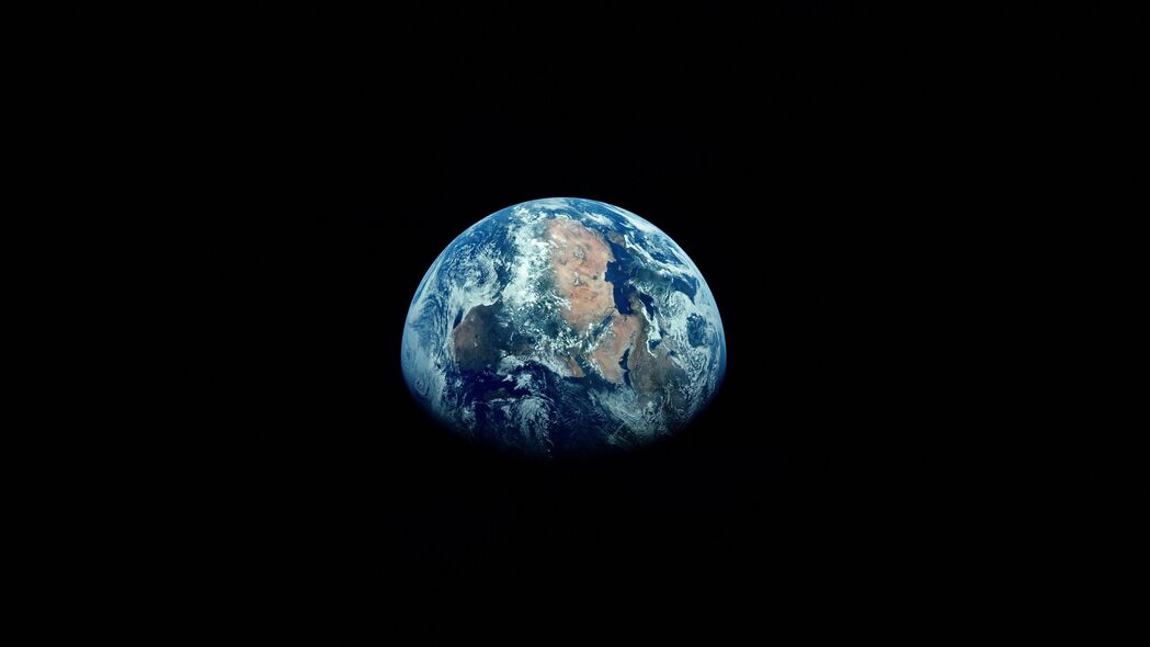 地球 行星 阴影 太空 黑色 4k壁纸 3840x2160