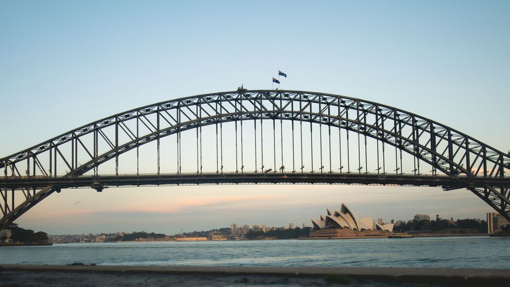 桥梁 建筑 海 水 悉尼 4k壁纸 3840x2160