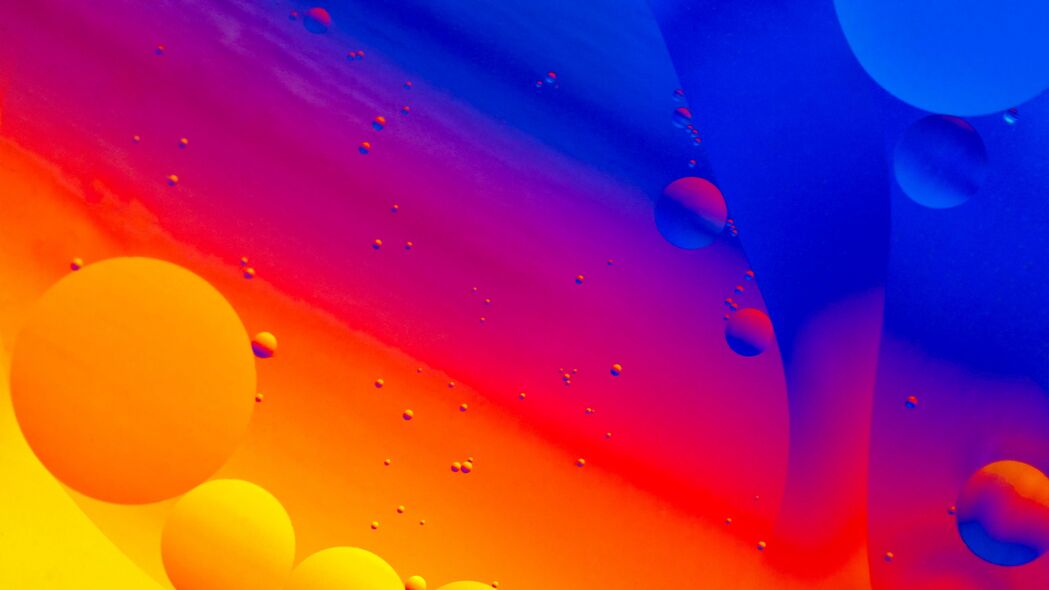 气泡 水 梯度 彩色 抽象 4k壁纸 3840x2160