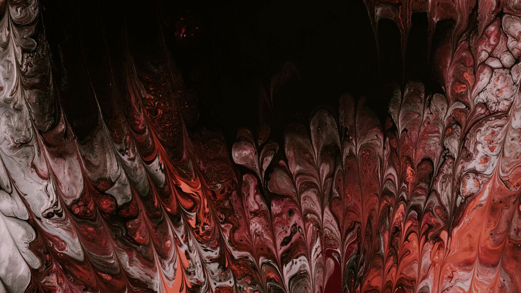 油漆 污渍 流体艺术 抽象 红色 4k壁纸 3840x2160