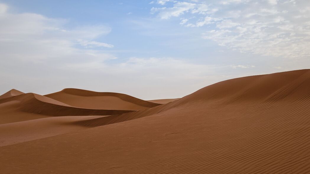 沙漠 沙子 沙丘 天空 山丘 4k壁纸 3840x2160